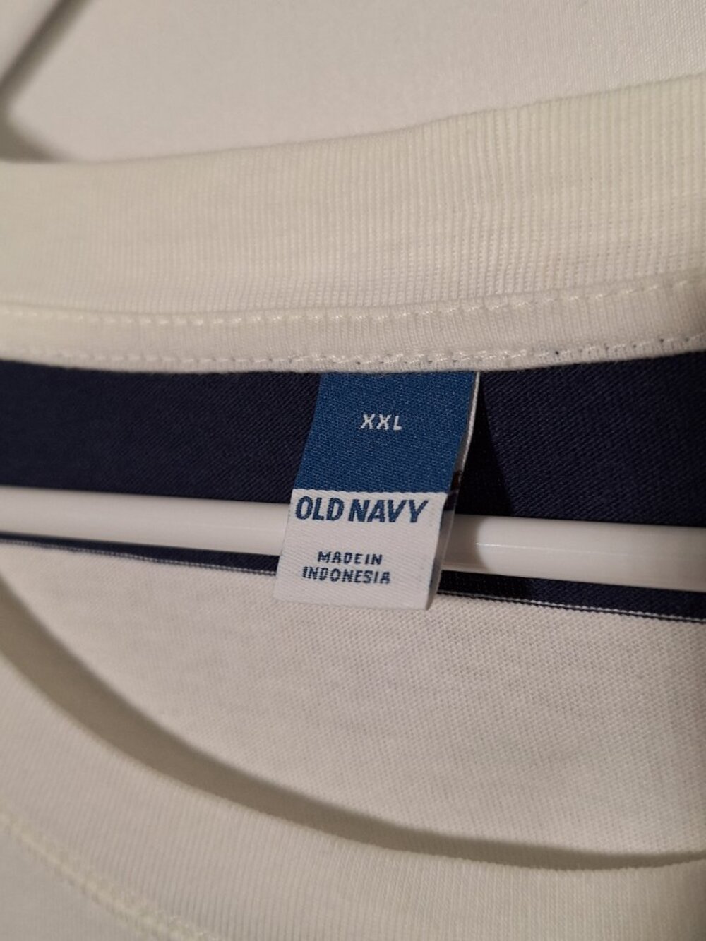 NWT Old Navy Shirt, Blue White Stripes, XXL - Picture 6 of 7